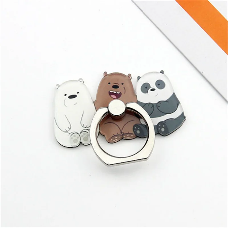 

5pcs 360 Degree Cartoon Animal Finger Ring Smartphone Stand Holder Mobile Phone Funny Bear Holder Stand For iPhone All Phone
