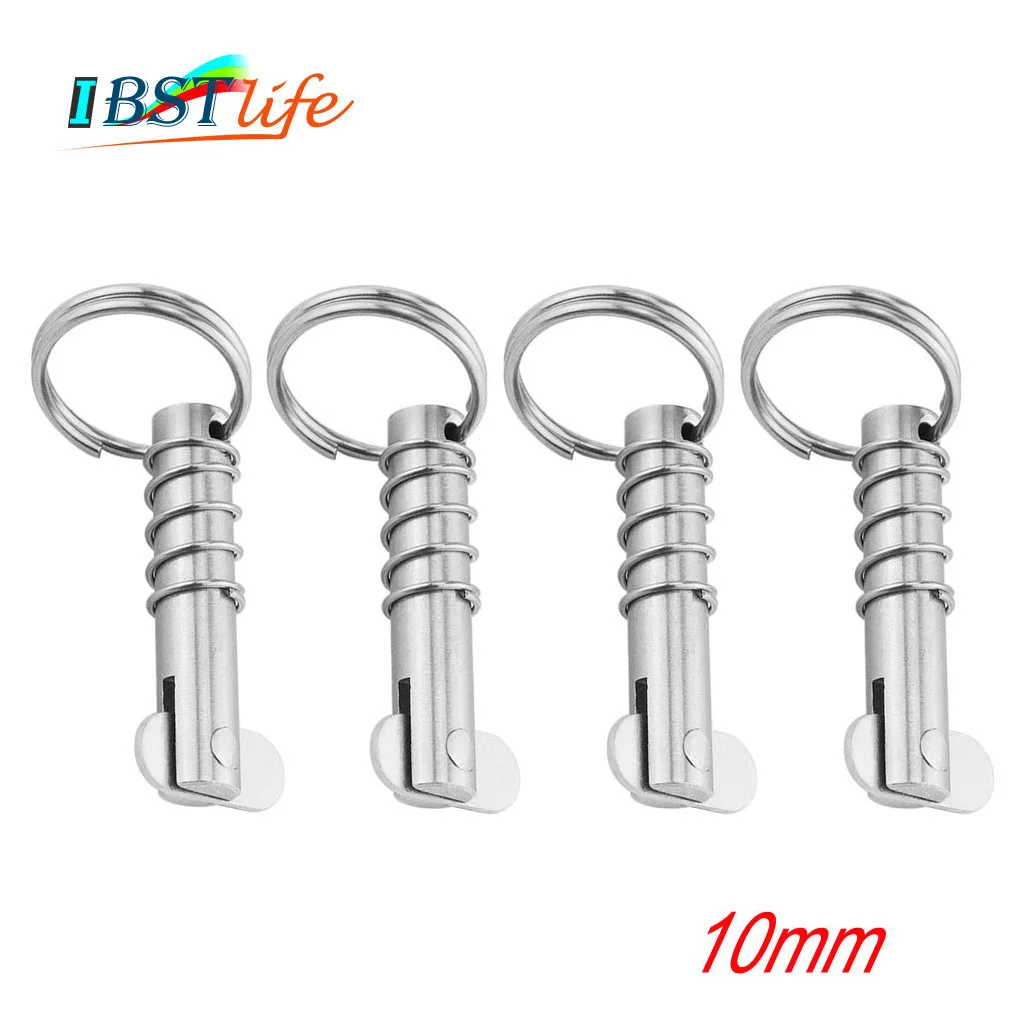 

4PCS 10mm Marine grade stainless steel 316 Boat Quick Release Pin Marine Hardware Deck Hinge Replacement Accessories