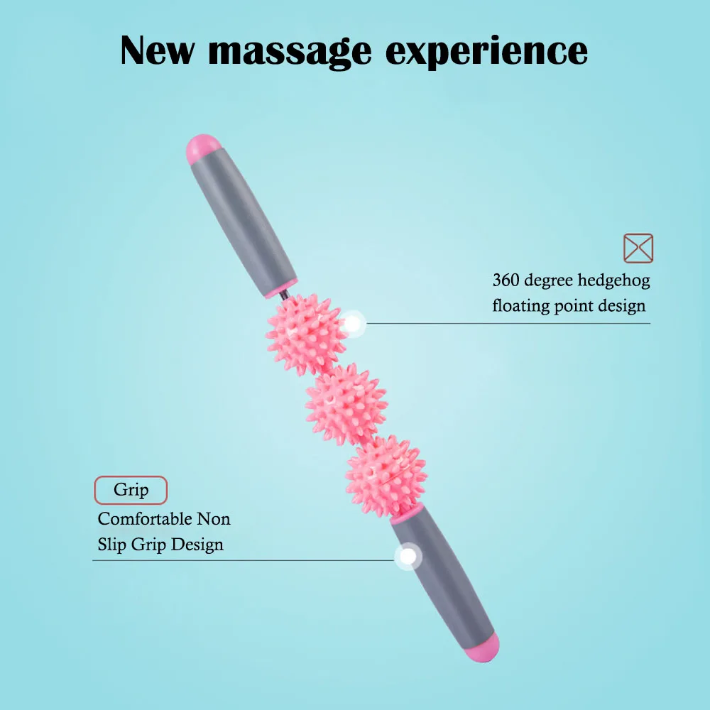 Moonglade вращающийся шарик Массажная палочка Расслабляющая мышечная палка для йоги