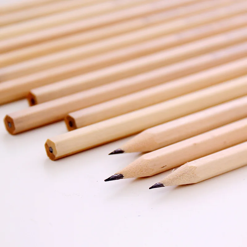 Карандаш HB из натурального дерева черного цвета 30 шт./лот | Канцтовары для офиса и