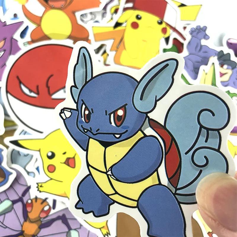 Японские Аниме наклейки s Pokemon бутылки для воды мотоцикл скейтборд скрапбукинга