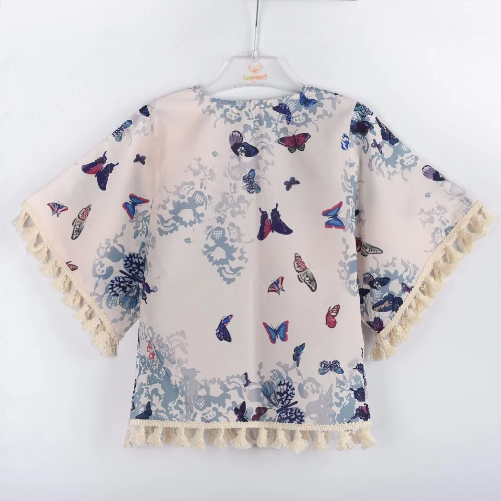 Детские Топы И Футболки с цветочным принтом для маленьких девочек рубашка модные