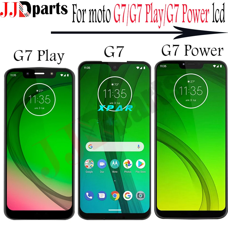 Original display for moto g7 plus LCD G7 Play Display Touch Screen Digiziter Assembly for moto g7 power lcd display G7 lcd