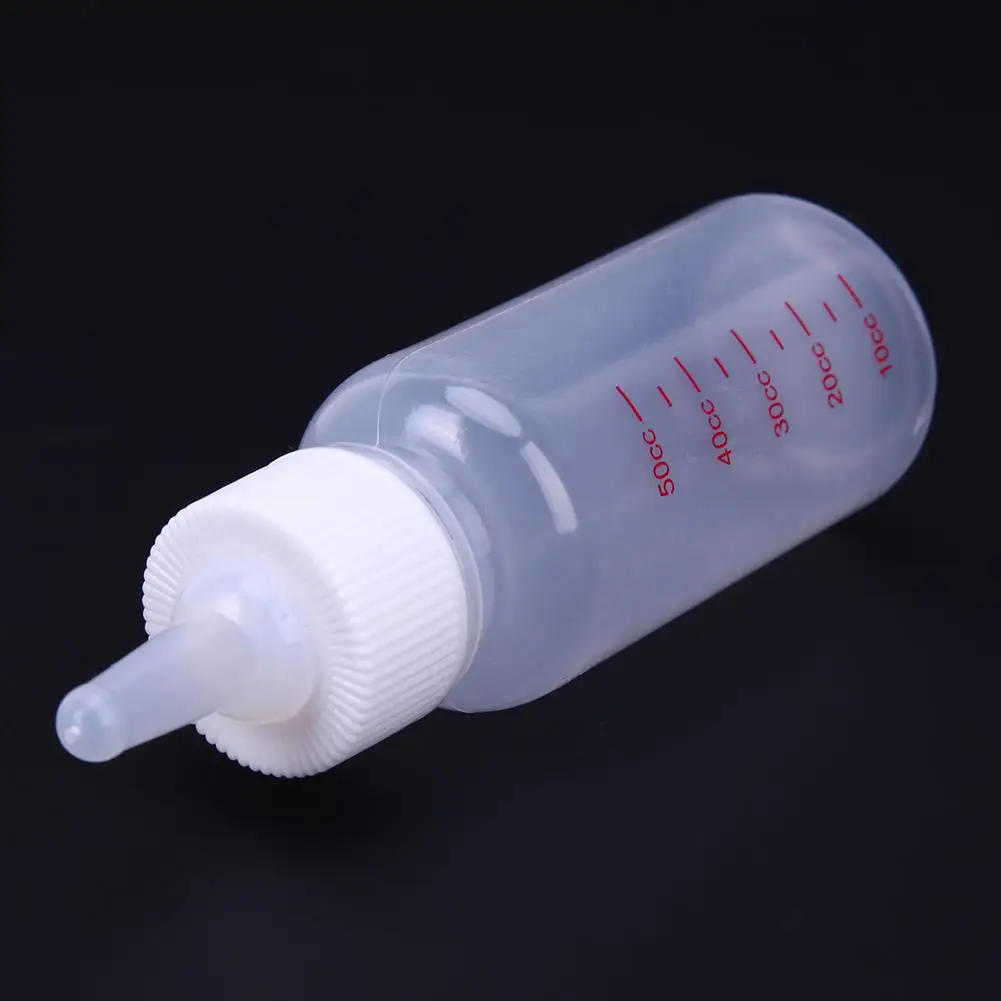 50ml Puppy Kitten Feeding Bottle Silicone Pet Nursing for Dogs Cats Portable Outdoor Travel Water Drinking | Дом и сад