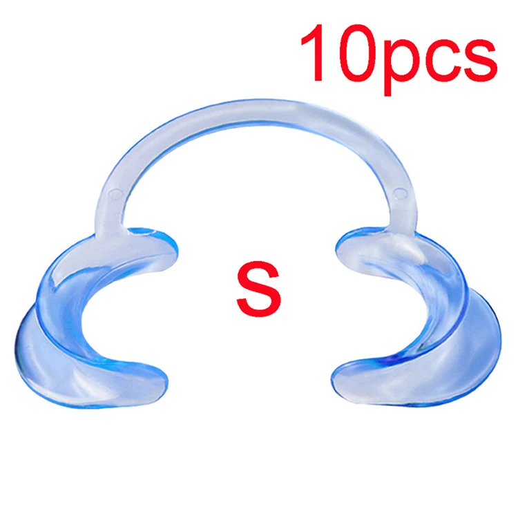 10 pcs Blue S 20pcs C Форма роторасширитель рот кляп стоматологические инструменты для щек Ретрактор рот Рассекатель губы ротовой роторасширитель для чистки стоматологические материалы - Цвет: 10 pcs Blue S
