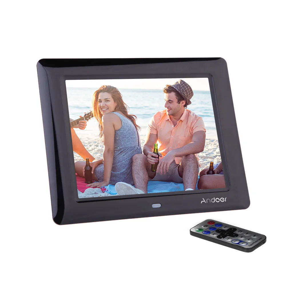 8 ''HD TFT LCD цифровая фоторамка с часами MP3 MP4 видеопроигрыватель удалённым