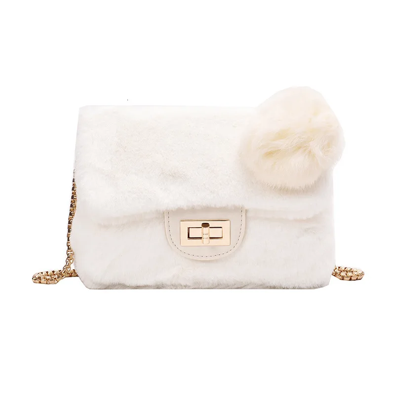 2019 зимние модные меховые роскошные сумки с маленькой цепочкой и леопардовым