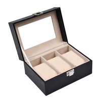40hot 3 slot watch box dustproof removable wooden household watch box mens and womens jewelry box watch storage box display b