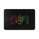 Ajax Bob Marley 3 маленьких птиц, полиэфирный Коврик для двери, коврик, коврик для ног, нескользящий, водостойкий, маслонепроницаемый, для коридора, кухни, спальни, балкона