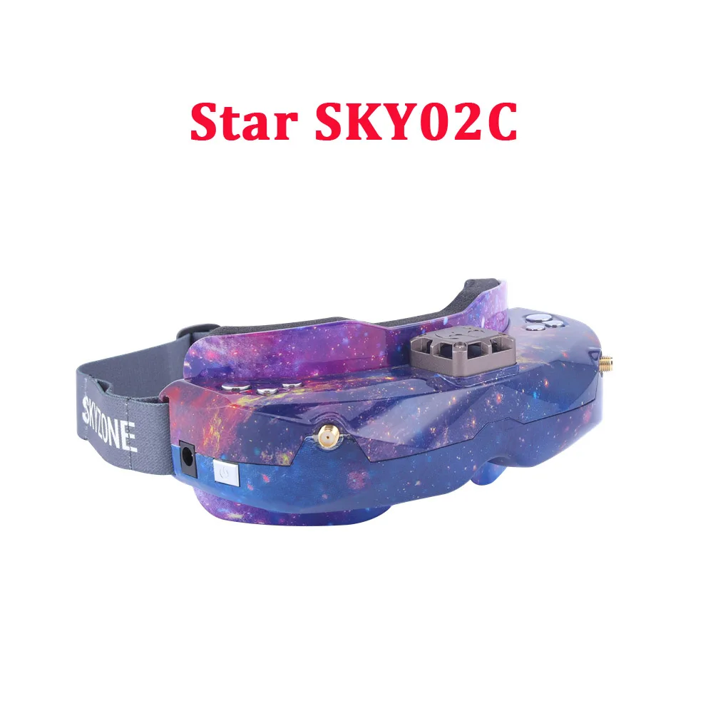 Star SKY02C SKYZONE SKY02X/SKY02C/SKY03O/SKY03S 5,8 ГГц 48CH большой ассортимент FPV очки для RC гоночный дрон - Цвет: Star SKY02C
