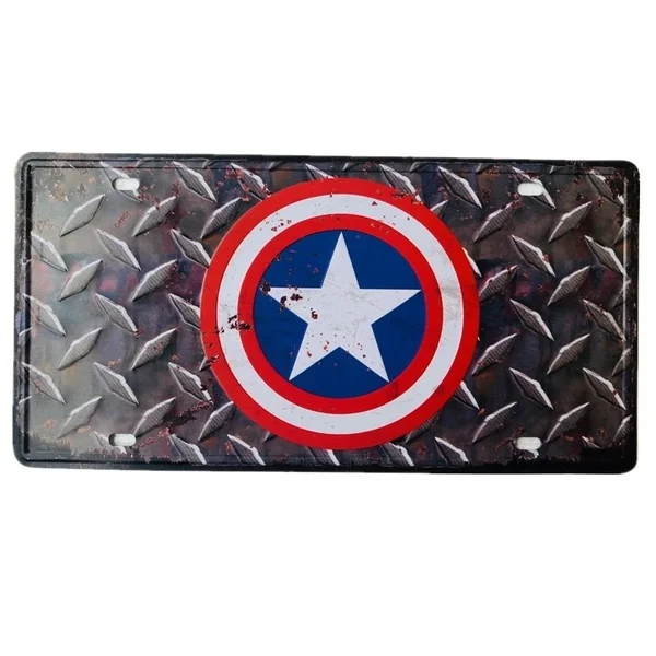 

License Plate Metal Plate Car Number Tin Signs Bar Pub Cafe Home Decor Metal Sign Garage Painting Plaques Signs