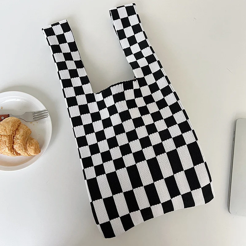 

Minority Convenient And Women's Hand Fashion Color Hand Personality Trend Checkerboard Bag