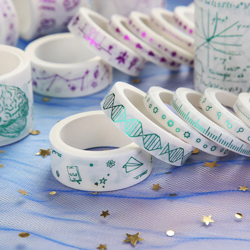 Лента Washi 10 шт./компл. милая лента для горячего тиснения kawaii klebeband скрапбукинга fita
