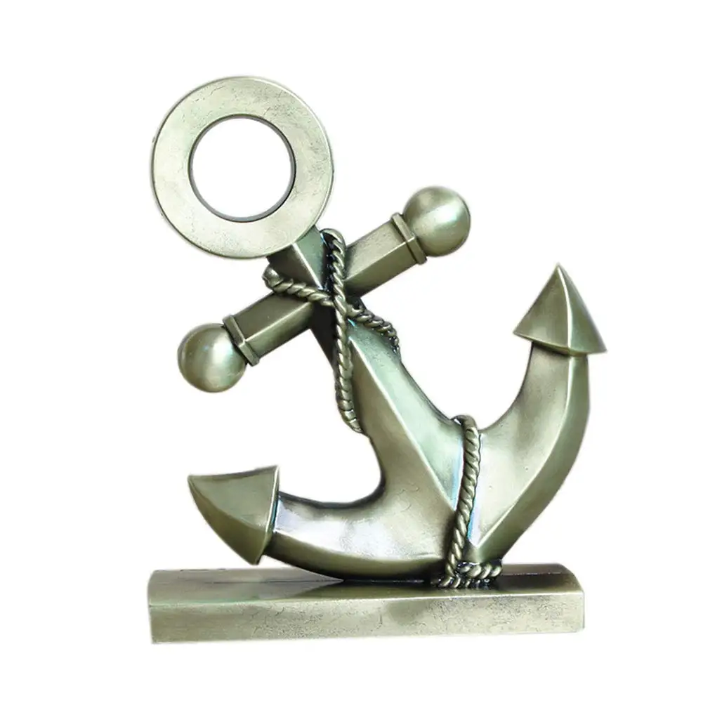 ERMAKOVA металлическая фигурка якоря железной лодки в средиземноморском стиле