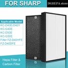 Замена очиститель воздуха Sharp FZ-D40HFE FZ-D40DFE HEPA фильтр с активированным углем для KC-D40E KC-G40E KC-D50E KC-G50E KC-D40Y