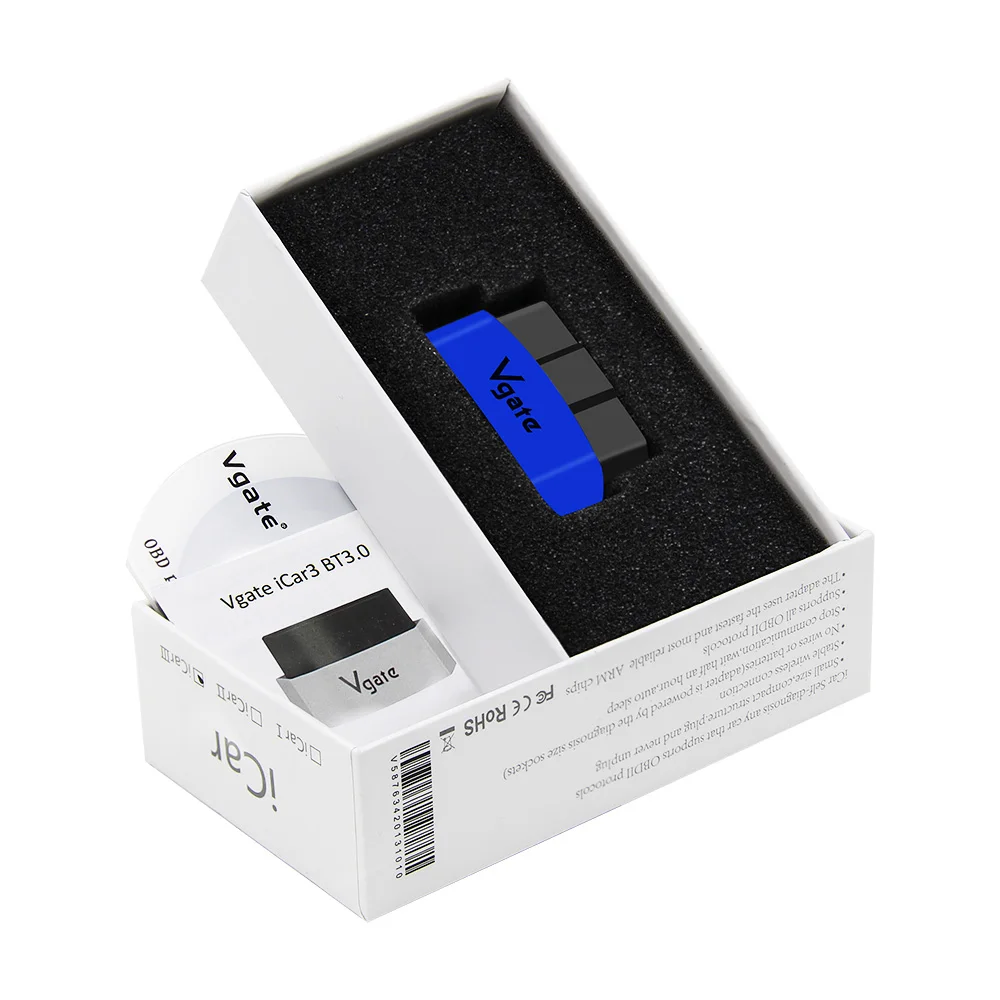 Vgate Icar Pro ELM327 V2.1 OBD2 Bluetooth диагностический сканер ELM 327 Автомобильный диагностический инструмент OBD2 сканер для SAE J1850 ELM327 V1.5