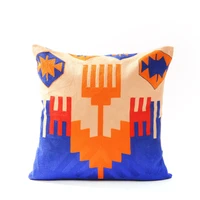 geometric embroidered cushion cover home decorative pillows case embroidery pillowcases embroidered throw pillows for sofa
