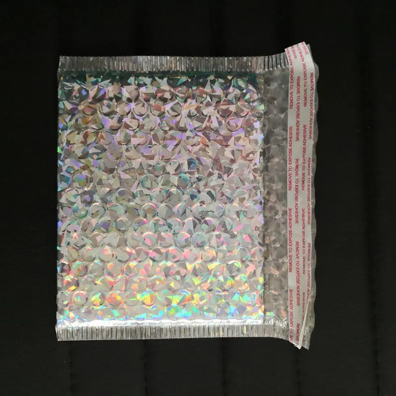 18x13 см Лазерная Серебряная CD/VCD упаковка почтовые конверты с пузырчатой пленкой внутри Золотая фольга пластиковый мягкий конверт Подарочная сумка почтовый конверт сумка