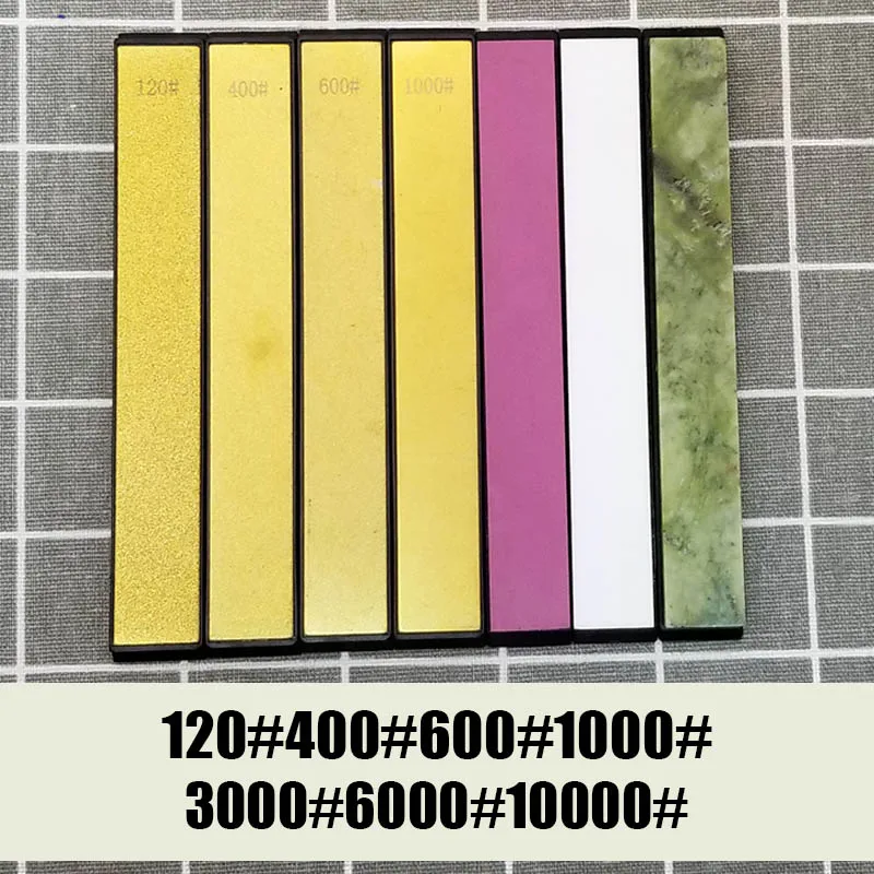 120 3000 8000 10000 grit golden diamond sharpening stone fine grinding polishing knife sharpener - Цвет: 4D and 3F-A