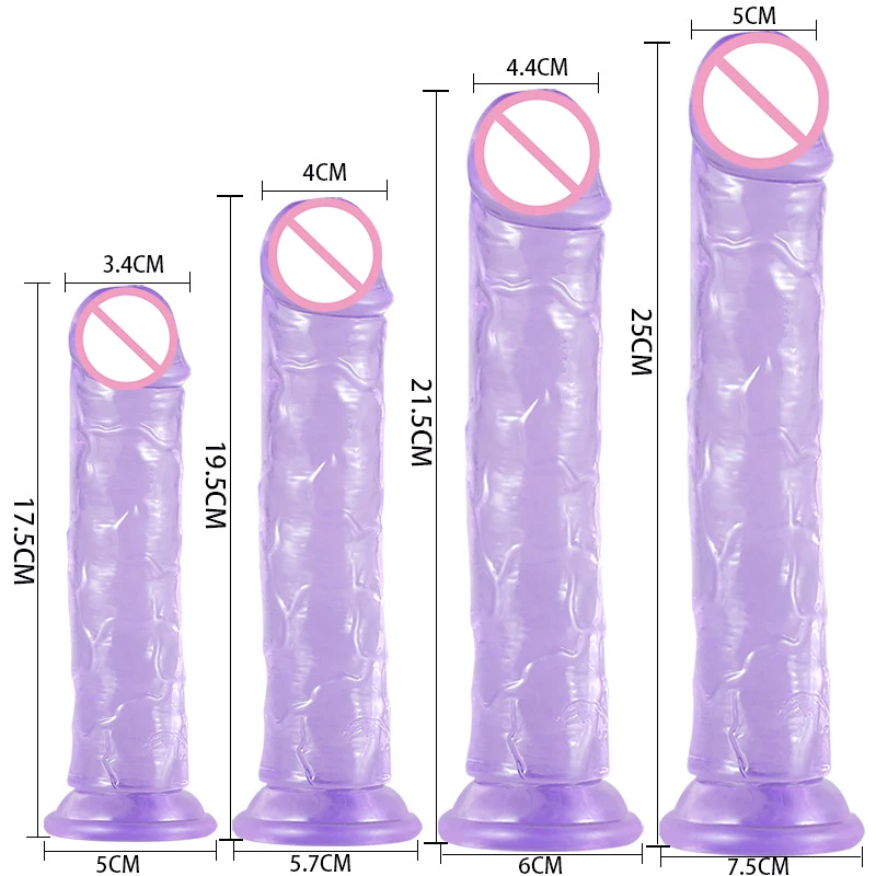 Желейный фаллоимитатор искусственный реалистичный для - Цена: 1744.8