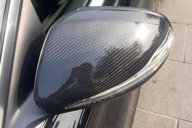 Зеркало заднего вида из углеродного волокна для Benz W205 C180 C200 C300 | Автомобили и