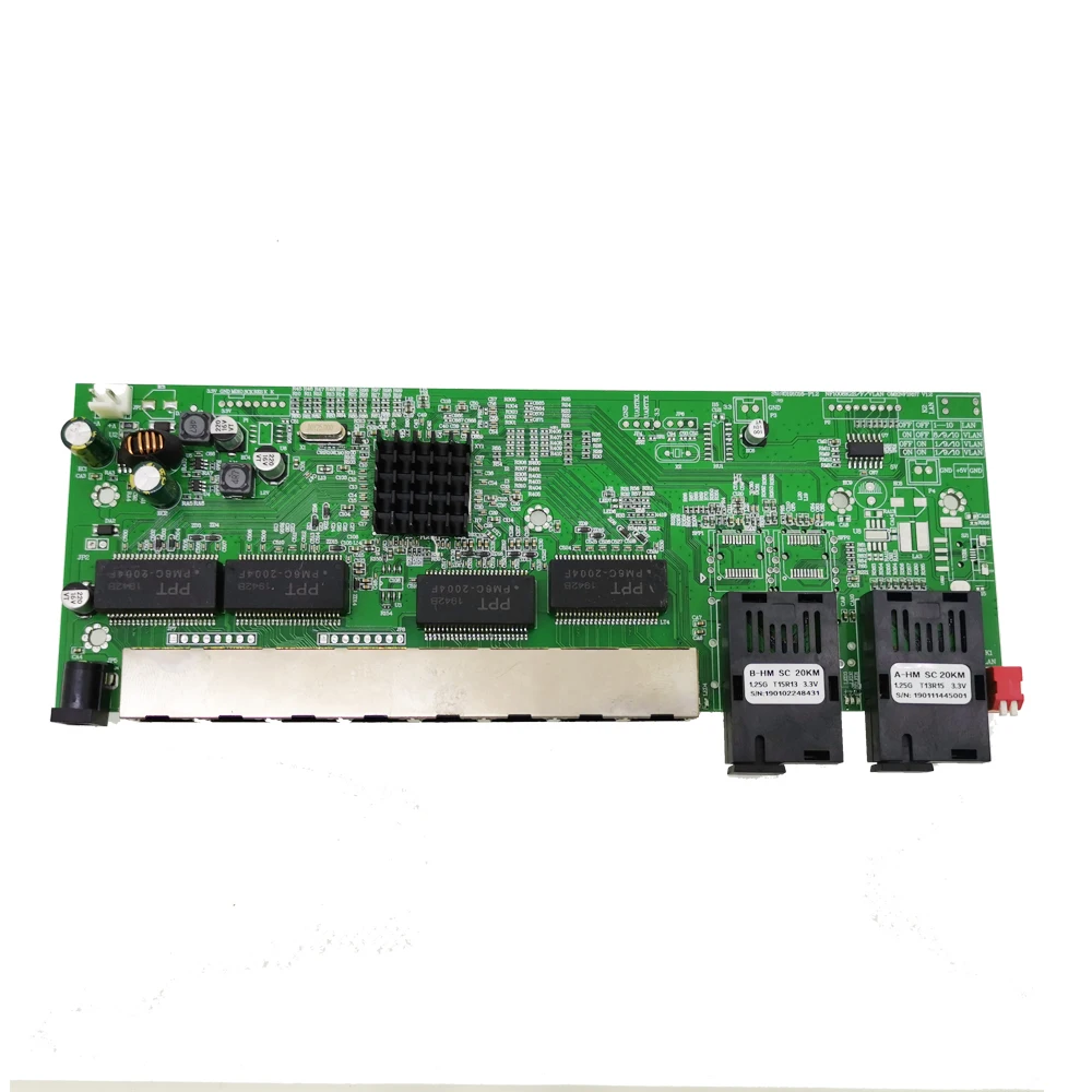 Обратное POE питание VLAN Model10/100/1000M Gigabit Ethernet коммутатор волоконно оптический