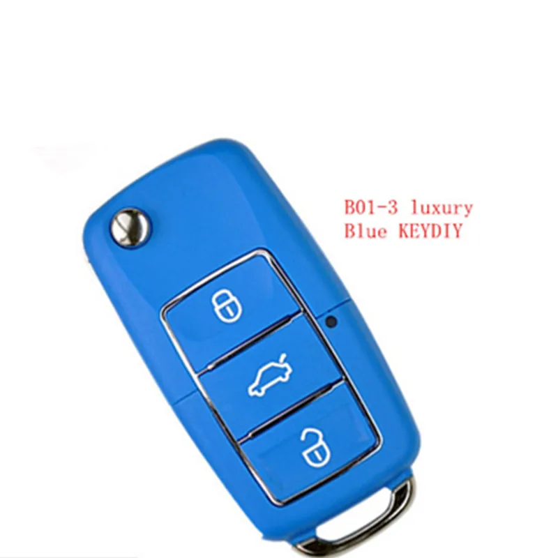 Универсальный пульт дистанционного управления Keydiy B01-3 роскошный синий FOB 3 кнопки