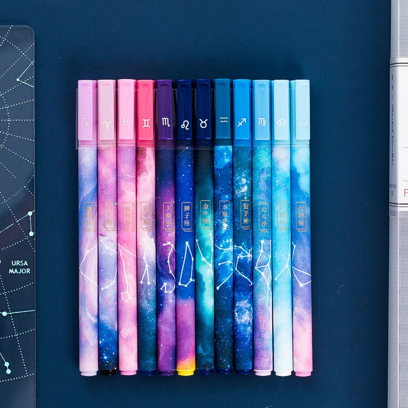 Набор гелевых ручек серии Creative Constellation 12 шт./кор. гелевая ручка в стиле звездного