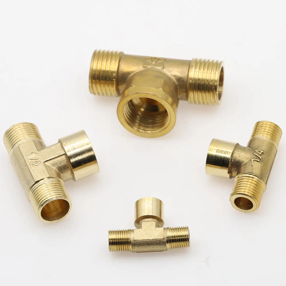 Коннектор-переходник для медных труб гнездовой разъем M/F/M 1/8 &quot1/4&quot 3/8 &quot1/2&quot BSP |