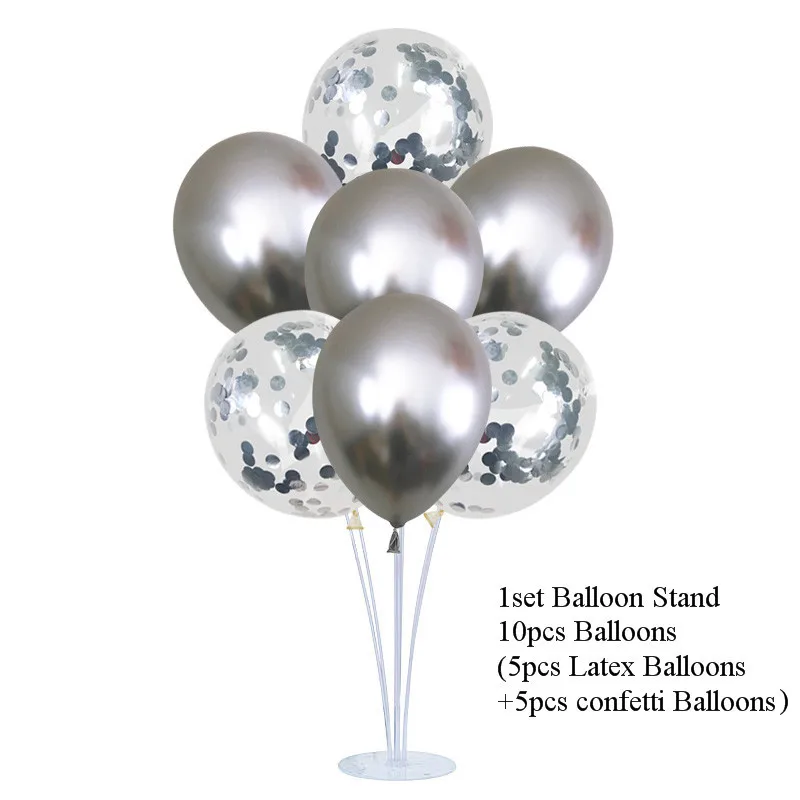 stand ballon set 8 2 комплекта свадебные шары для украшения подставка держатель воздушных шаров Колонка для взрослых детей воздушные шары для дня рождения вечеринки Декор для дома/сада Babyshower - Цвет: stand ballon set 8