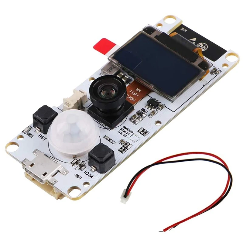 Модуль камеры ESP32 с объективом рыбий глаз T камера 0 96 дюйма OLED счетчик PSRAM модуль