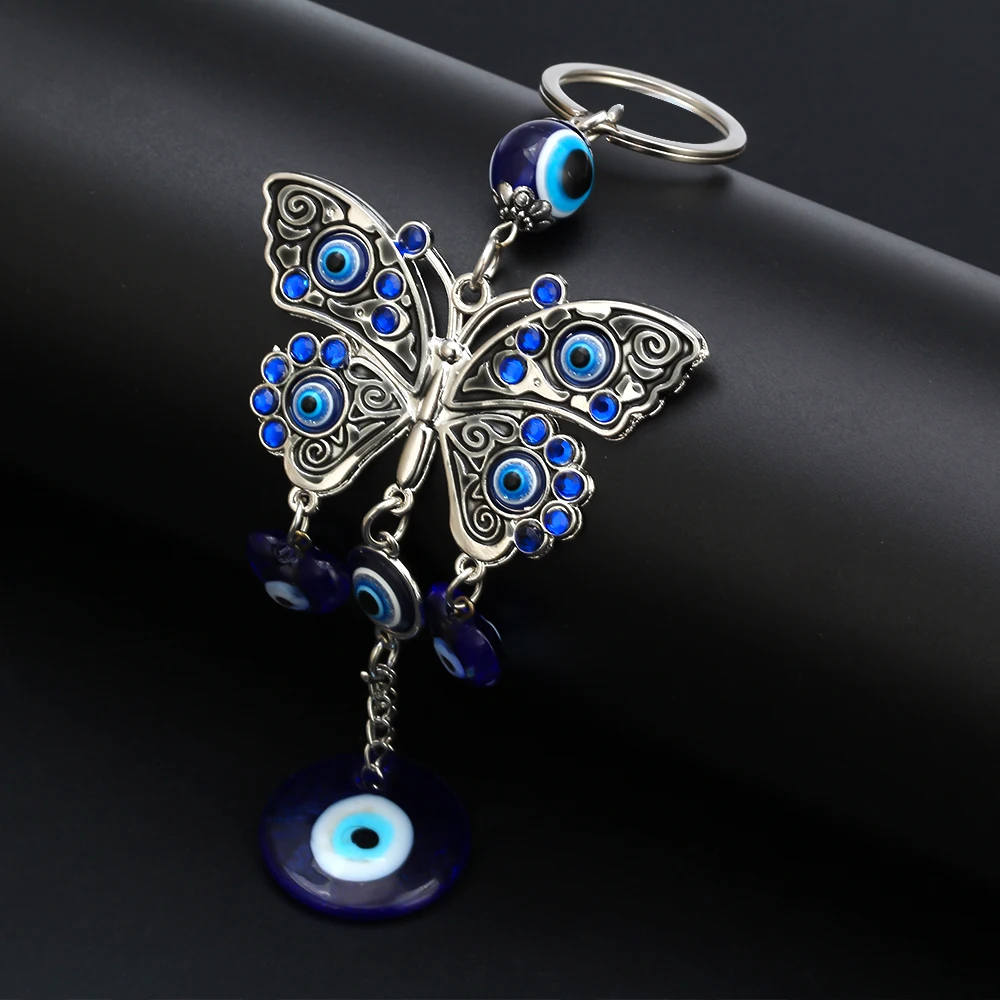 MEIBEADS 1 шт. модный стеклянный брелок бабочка со сглаза подходит для украшения