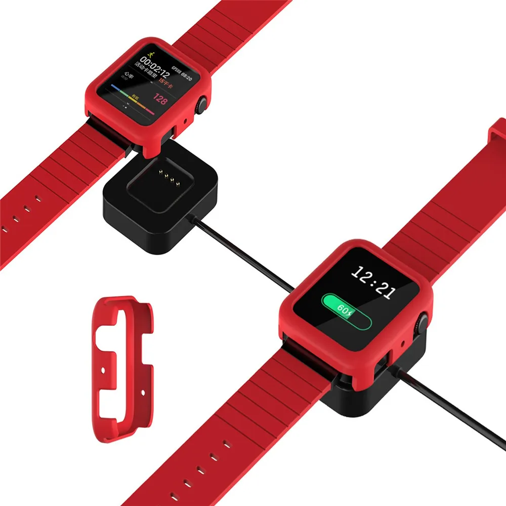 Силиконовый сменный защитный чехол для Xiao mi Smart Watch мягкая рамка бампер защита от