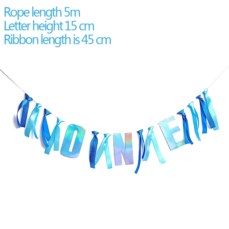 one banner I am 1 Today, бумажный баннерный баннер на день рождения для маленьких мальчиков и девочек, украшение для первого дня рождения - Цвет: one banner