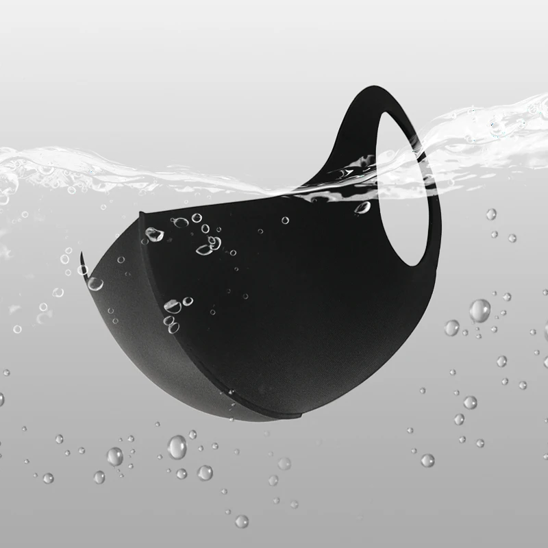 Маска для лица унисекс многоразовая Пылезащитная непродуваемая черная 15 шт. | Дом