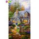 Набор для алмазной вышивки крестиком DPF дом Бриллиантовая вышивка, квадратнаяКруглая Мозаика, домашний декор