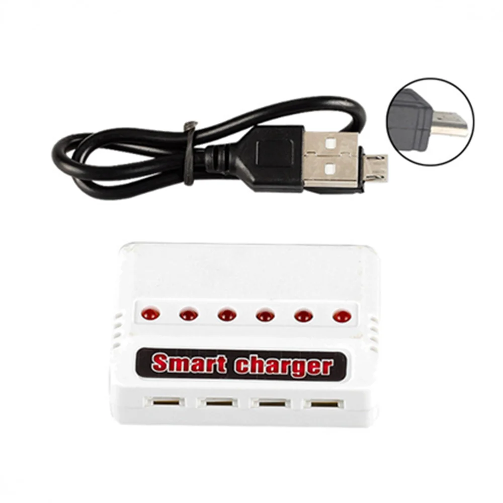 1 шт. мини 4 порта 5 портов 6 Lipo батарея USB зарядное устройство для Syma X5C Hubsan H107 Wltoys