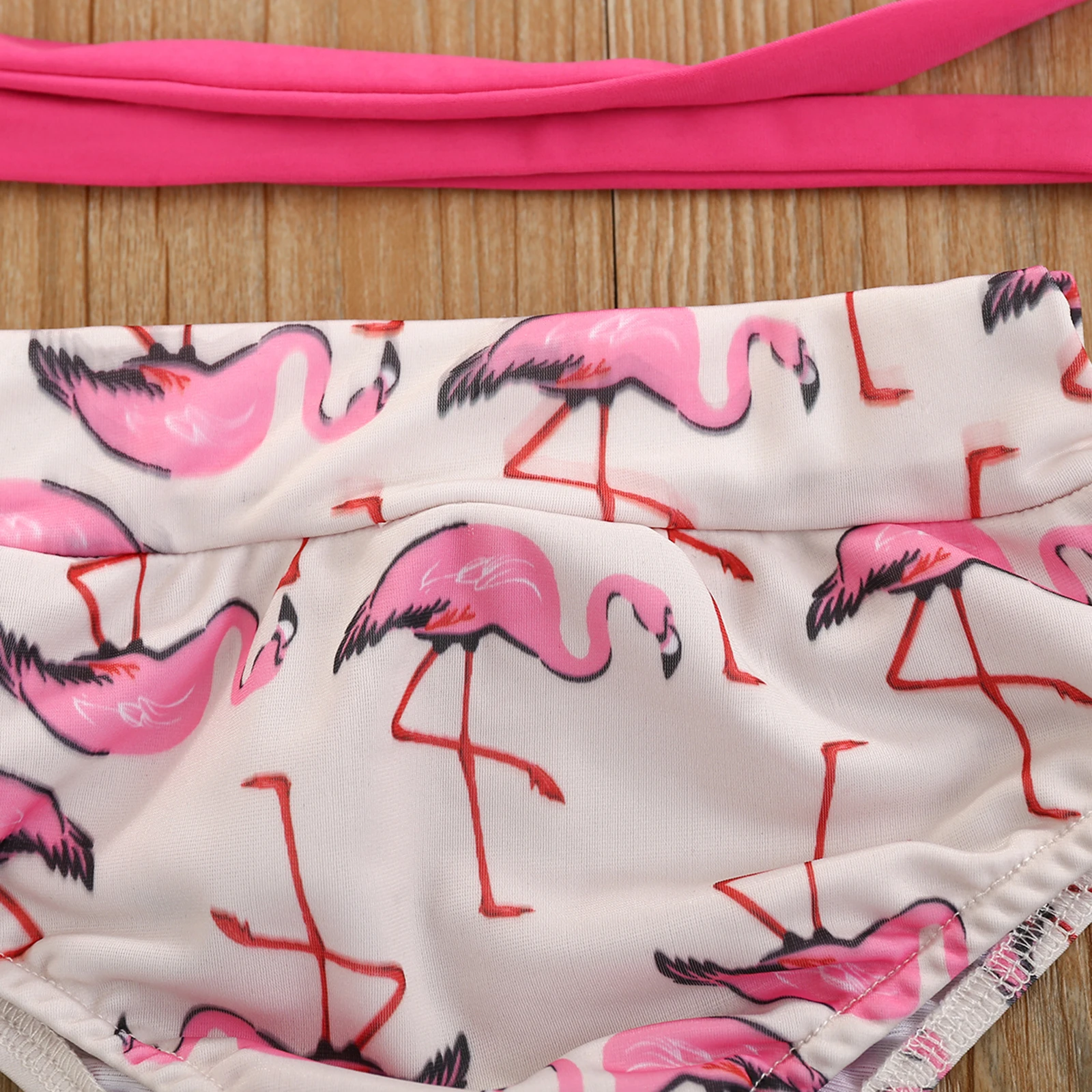 От 0 до 2 лет детский купальник бикини бюстгальтер + трусики повязка на голову с