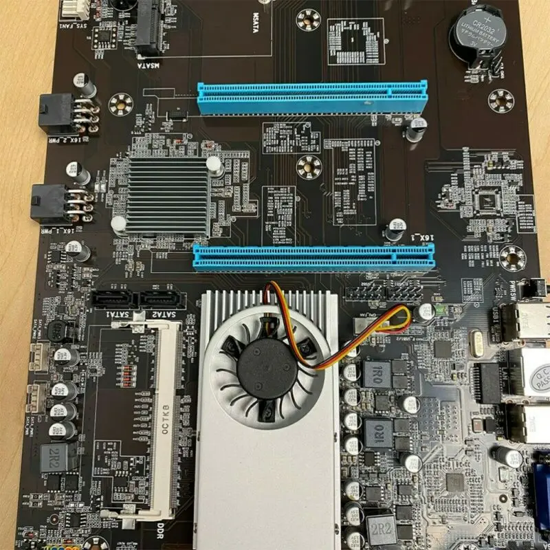 BTC-S37 ETC майнинговая материнская плата 8 gpus pcie графическая карта с процессором DDR3 VGA