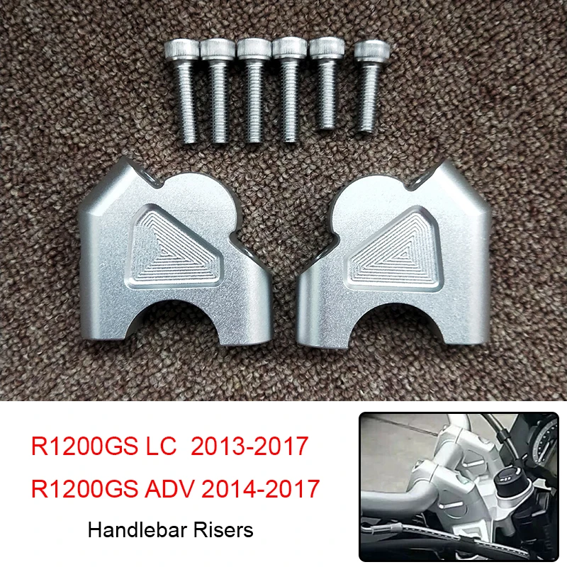 

32mm CNC Motorcycle Adapter Mount Bracket Clamp Taper Modified Handlebar Risers For BMW R1200GS ADV R1200GS LC 2013-2018