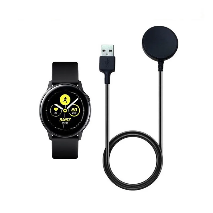 Магнитное Беспроводное зарядное устройство для samsung Galaxy Smart Watch Active R500 зарядная док-станция USB зарядное устройство Колыбель Smart Wacth USB кабель