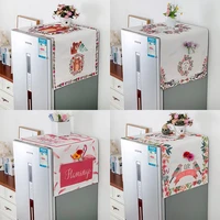 japanese cotton linen cloth washing machine cover household dust cover sunscreen waterproof refrigerator microwave oven cover