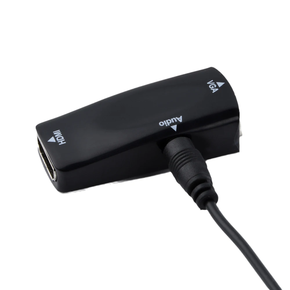 

Converter HDMI-Compatible to VGA Adapter HDMI-Compatible VGA Adapter Audio Output Female to Female for Computer Projector PC