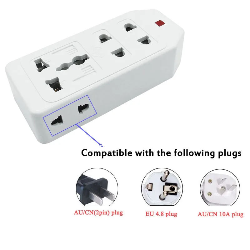 Новый удлинитель кабель для путешествий адаптер ЕС США Австралии Великобритании