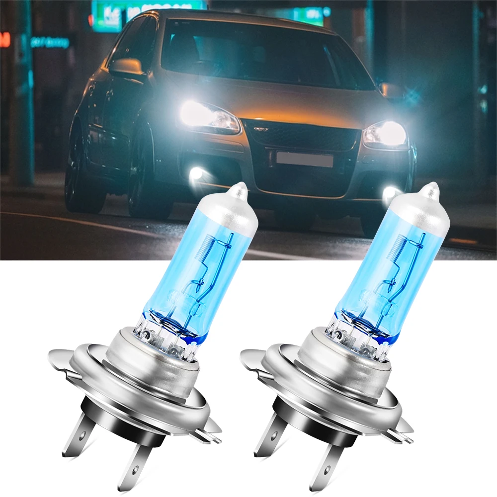 1x H7 галогенная лампа для фар головного света KIA RIO Ford Focus Hyundai IX35 Solaris Mitsubishi ASX Outlander