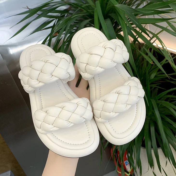 

Сандалии женские с узкими ремешками, удобные шлепанцы на платформе, открытый носок, элегантные однотонные, для улицы, лето 2021