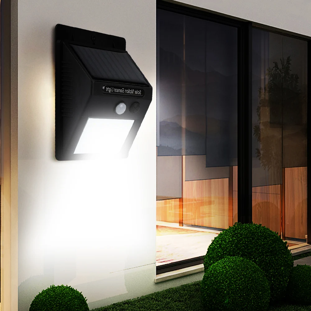 4 шт. 30LED настенное освещение солнечная энергия солнечные лампы фонарь PIR сенсор