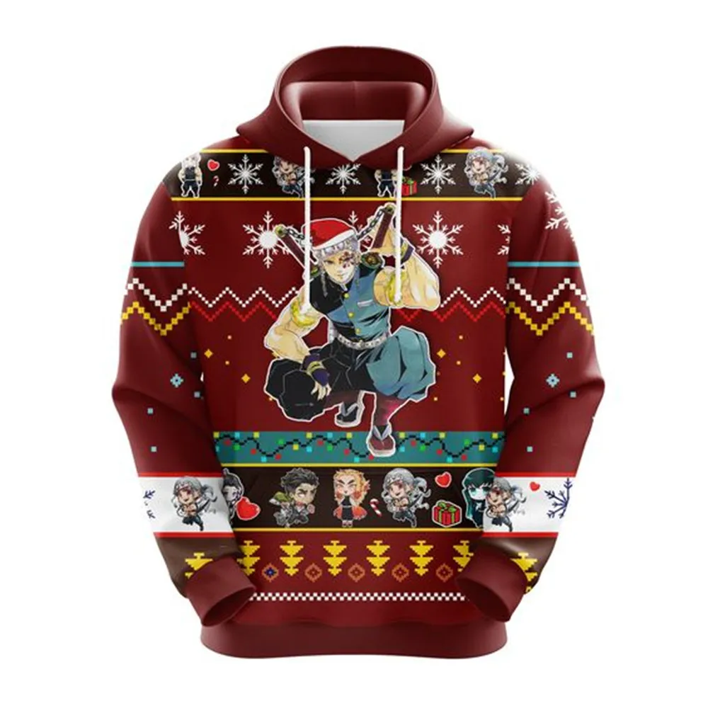 

Christmas 3D printed jacket children Santa hat hoodie casual men and women long sleeve 2020 winter new Christmas jacket