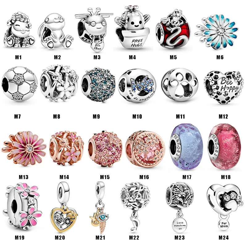 

Daisy Charm Real 925 Sterling Silver Garden Series Flower Beads Charm Fit Original Bracelet Diy Jewelry Accessories Wholesale