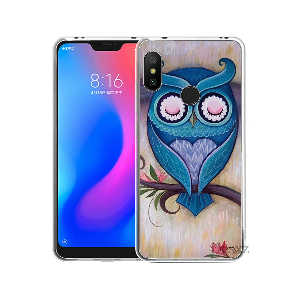 Милый рисунок в виде животных с изображением совы Diy для Xiaomi Redmi Mi 8 SE Note 5 5A 6 6X Pro MIX 2S